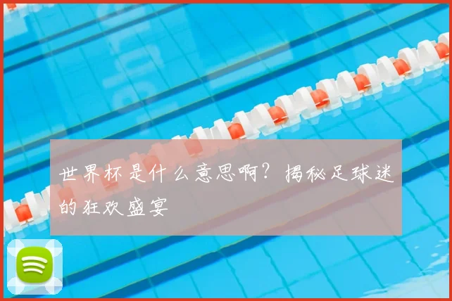 世界杯是什么意思啊?揭秘足球迷的狂欢盛宴