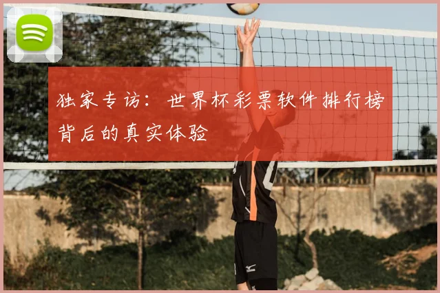 独家专访:世界杯彩票软件排行榜背后的真实体验